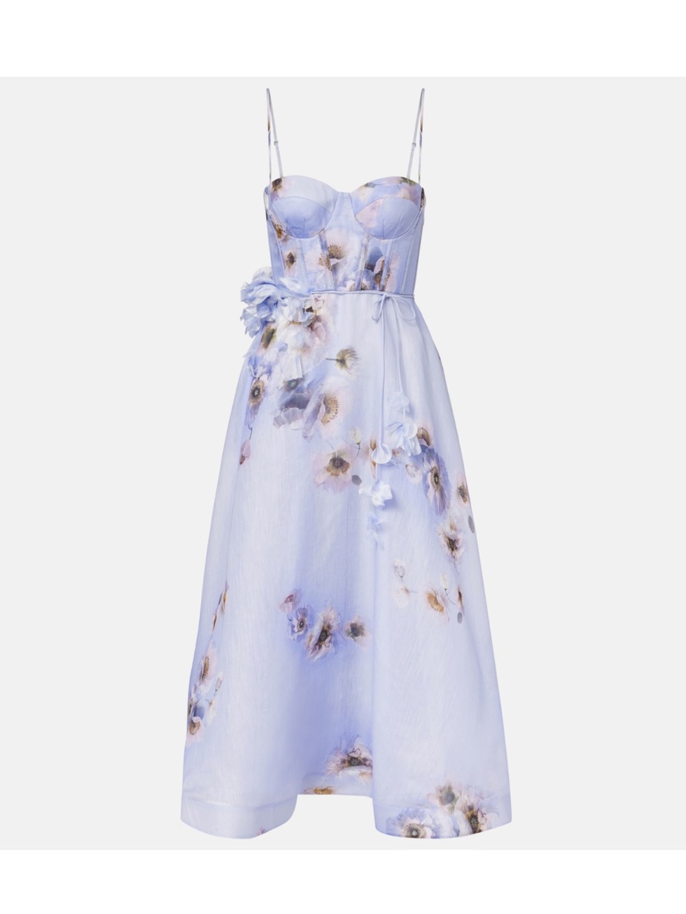Zimmerman' Lavender Floral Spaghetti-Strap Dress size 2